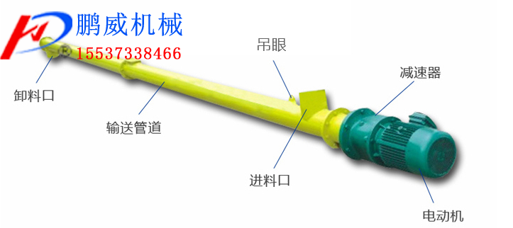 管式螺旋輸送機結(jié)構(gòu)